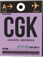 CGK Jakarta Luggage Tag I Fine Art Print