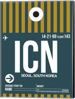 ICN Seoul Luggage Tag II Fine Art Print