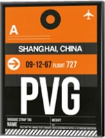 PVG Shanghai Luggage Tag II Fine Art Print