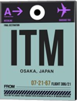 ITM Osaka Luggage Tag II Fine Art Print