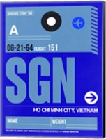 SGN Ho Chi Minh City Luggage Tag I Fine Art Print