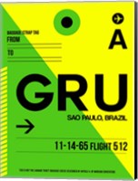 GRU Sao Paulo Luggage Tag I Fine Art Print