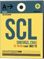 SCL Santiago Luggage Tag II Fine Art Print