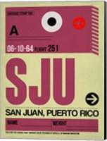 SJU San Juan Luggage Tag II Fine Art Print