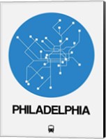 Philadelphia Blue Subway Map Fine Art Print