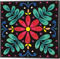 Floral Fiesta Tile VI Fine Art Print