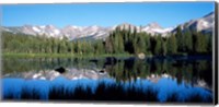 The Indian Peaks reflected in Red Rock Lake Boulder Colorado Fine Art Print
