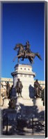 Low Angle View of an Equestrian Statue, Richmond, Virginia Fine Art Print