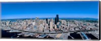 Aerial View of a Cityscape, Seattle, Washington Fine Art Print