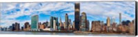 Skyscrapers at the Waterfront, United Nations, New York City Fine Art Print