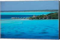 Bungalows on the Beach, Bora Bora, French Polynesia Fine Art Print