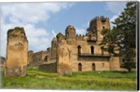 Fasilides' Castle in the fortress-city of Fasil Ghebbi, Gondar, Ethiopia Fine Art Print