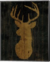 Rustic Lodge Animals Deer Head Fine Art Print