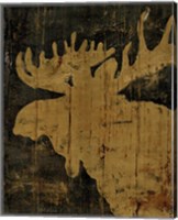 Rustic Lodge Animals Moose Fine Art Print