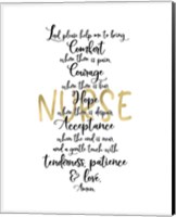 Nurse Prayer Fine Art Print