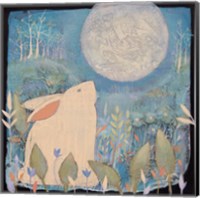Rabbit and Moon Fine Art Print