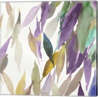 Fallen Colorful Leaves II Violet Version Fine Art Print