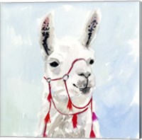 Watercolor Llama I Fine Art Print