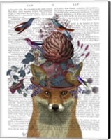 Fox Birdkeeper with Artichoke Fine Art Print