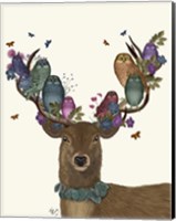 Deer Birdkeeper, Owls Fine Art Print