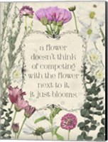 Pressed Floral Quote III Fine Art Print