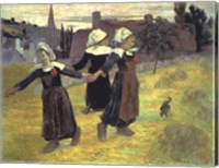 Breton Girls, 1888 Fine Art Print