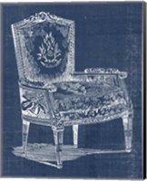 Antique Chair Blueprint I Fine Art Print