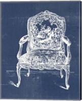Antique Chair Blueprint V Fine Art Print