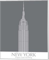 New York Empire State Building Monochrome Fine Art Print