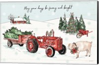 Holiday on the Farm I Farmy and Bright Fine Art Print