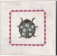 Ladybug Stamp Bright Fine Art Print