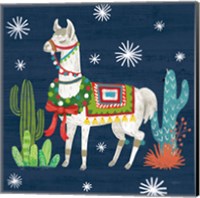 Lovely Llamas V Christmas Fine Art Print