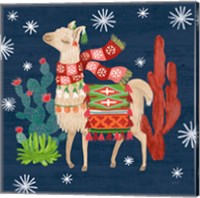 Lovely Llamas IV Christmas Fine Art Print