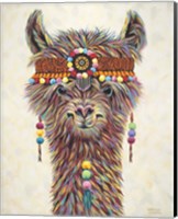 Hippie Llama II Fine Art Print