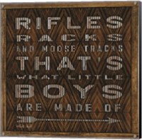 Rifle Racks in Moose Tracks Fine Art Print