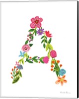 Floral Alphabet Letter I Fine Art Print