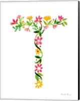 Floral Alphabet Letter XX Fine Art Print