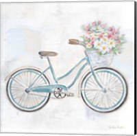 Vintage Bike With Flower Basket I Fine Art Print