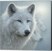 Arctic Wolves - Whiteout Fine Art Print