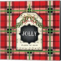 Jolly Christmas Plaid Fine Art Print