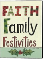 Faith Family Festivities Fine Art Print