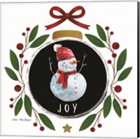 Joy Christmas Ornament Fine Art Print