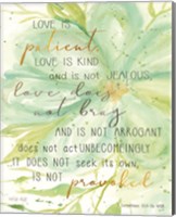 Teal Love is Patient Fine Art Print