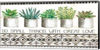 Do Small Things Succulents Fine Art Print