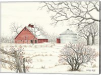 Winter Barn Fine Art Print