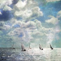 Sailing White Waters Fine Art Print