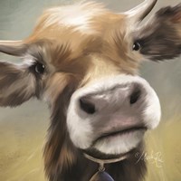 Up Close Moomoo Fine Art Print