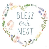 Spring Sentiments VII on White Fine Art Print