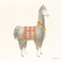 Festive Llama I Fine Art Print