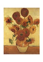 Vase with Fifteen Sunflowers, c.1888 Fine Art Print